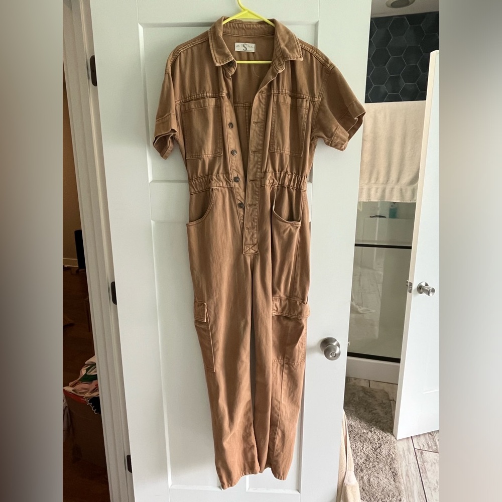 Free People Tan Coverall